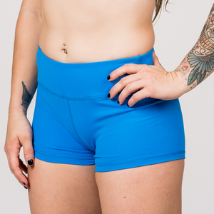 Classic Booty Shorts - Blue Sapphire - Savage Barbell Apparel