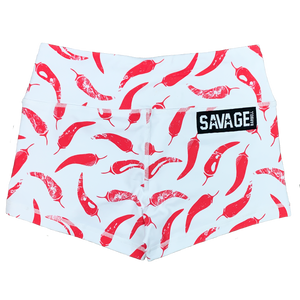 Booty Shorts - Chili Pepper - Savage Barbell Apparel
