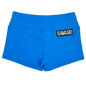 Booty Shorts - Blue Sapphire - Savage Barbell Apparel