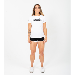 Killin' It - White - Savage Barbell Women's T-Shirt - Savage Barbell Apparel