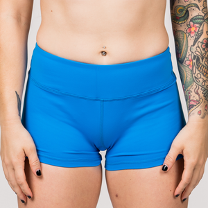 Classic Booty Shorts - Blue Sapphire - Savage Barbell Apparel