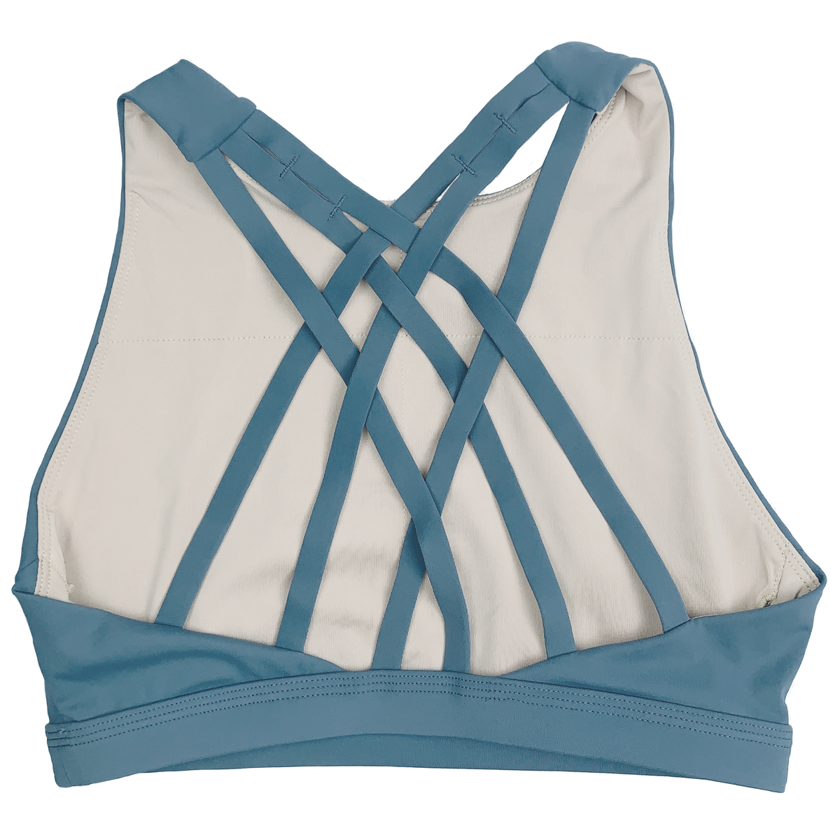 Sports Bra - 6 Strap High Chest - Blue Steel - Savage Barbell Apparel