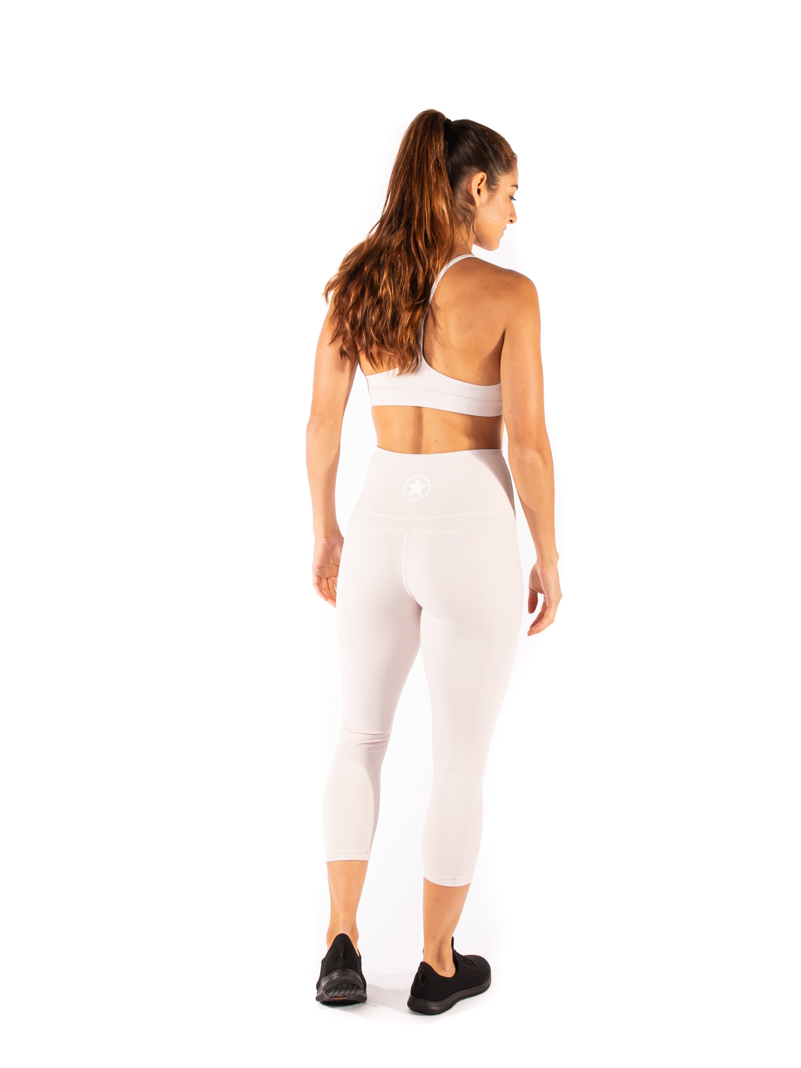 SBA Classic Collection Gym & Yoga Capri Leggings in White - SBA Gear