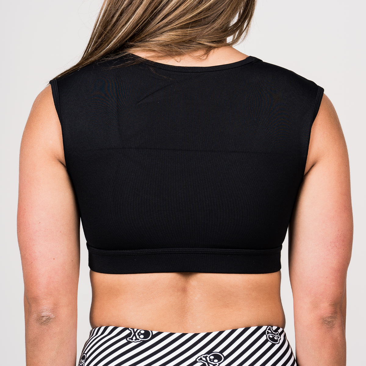 Sports Bra - Crop Tee Sports Bra - Black - Savage Barbell Apparel