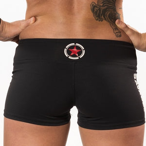 Booty Shorts - Black - Savage Barbell Apparel