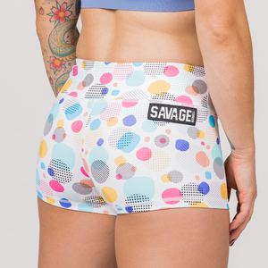 Booty Shorts - Dots - Savage Barbell Apparel