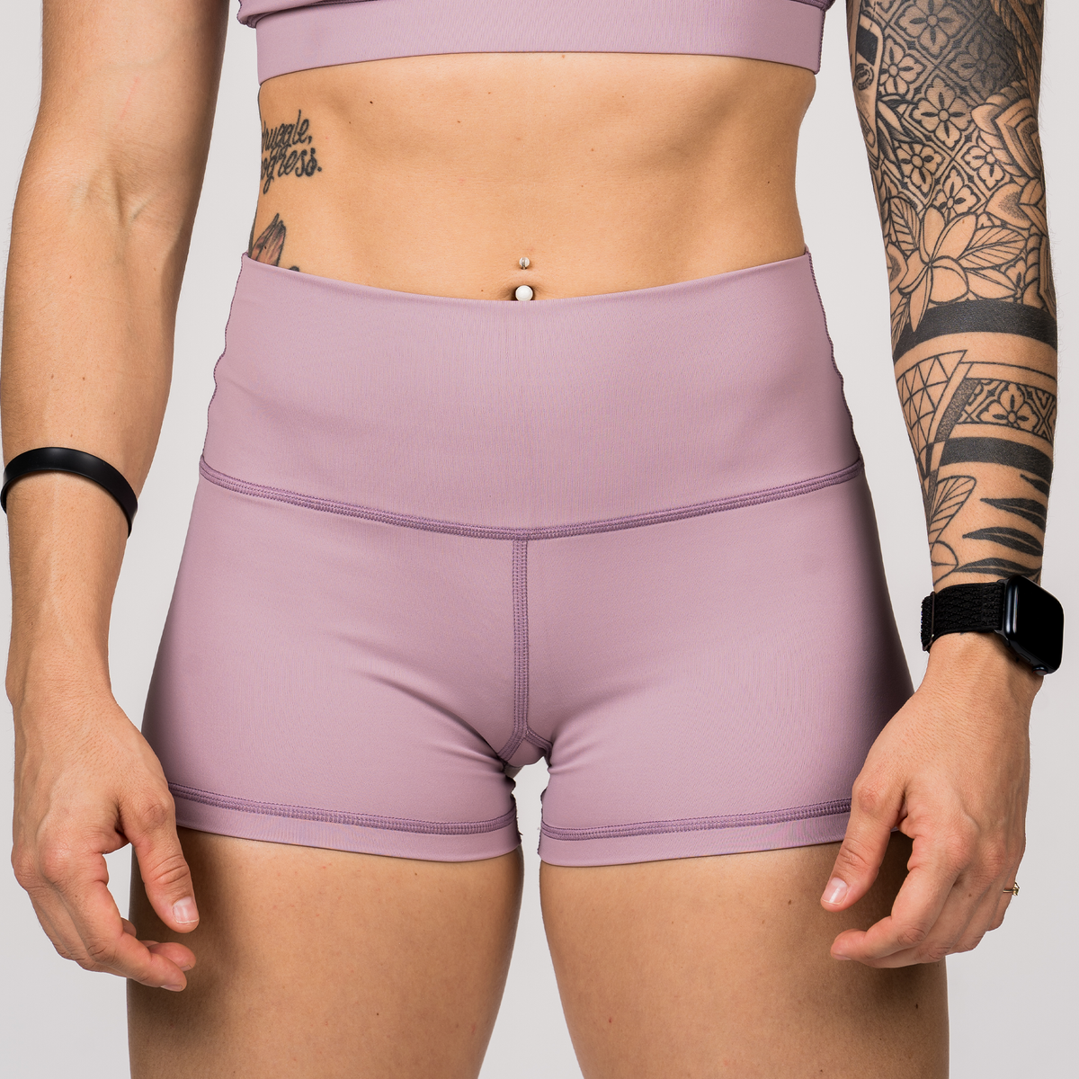 High Waist  Booty Shorts - Dusk - Savage Barbell Apparel
