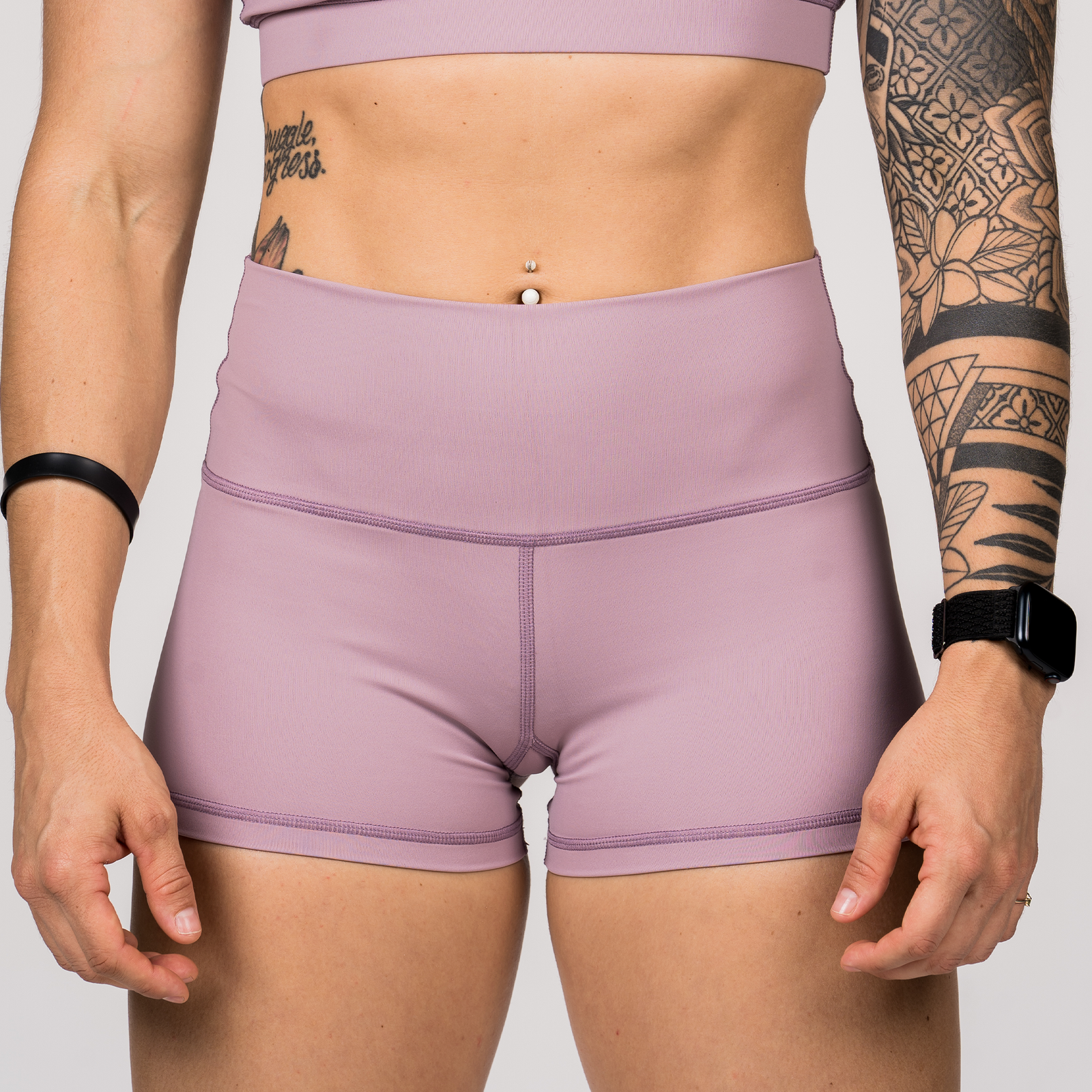 High Waist  Booty Shorts - Dusk - Savage Barbell Apparel