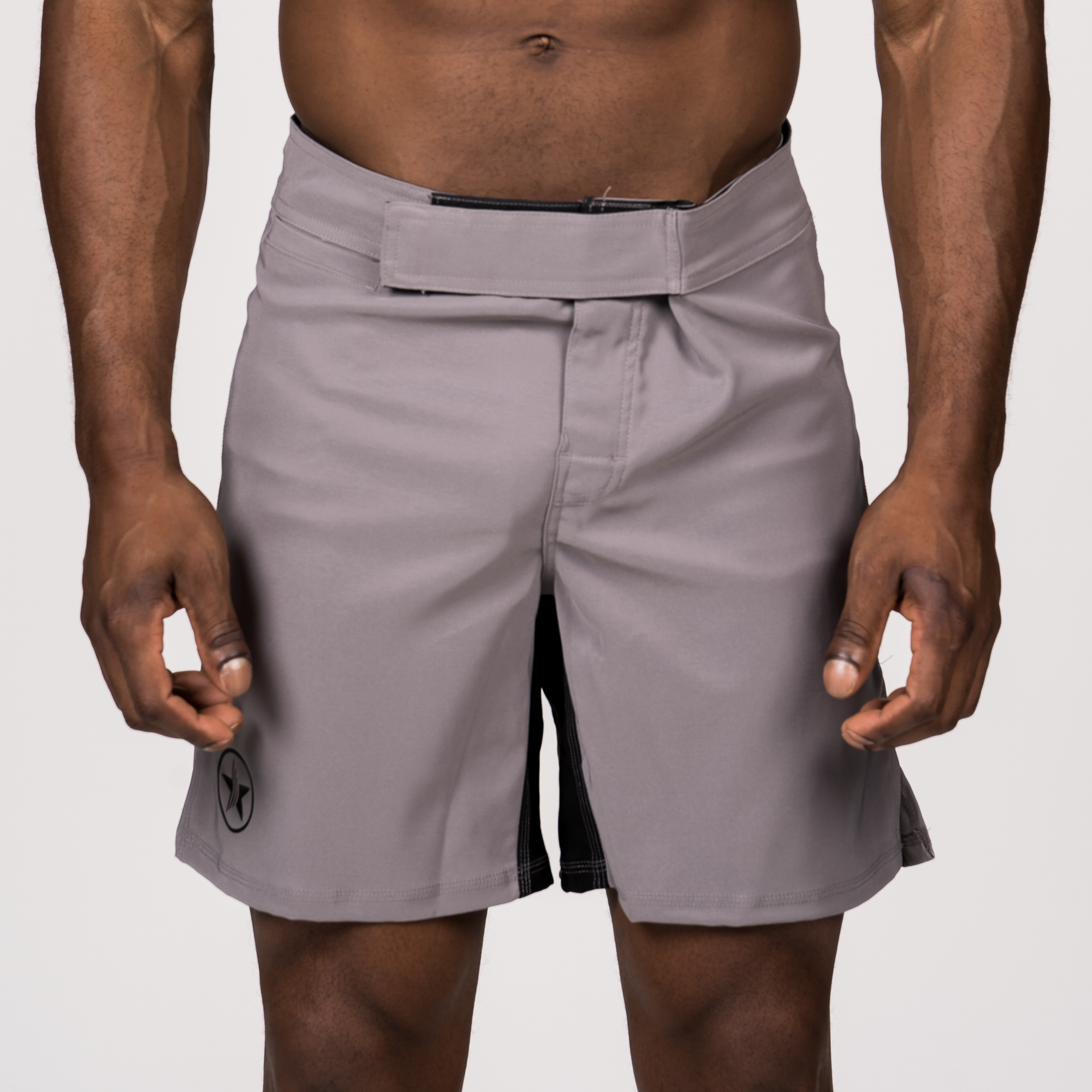 Men's Shorts - Melee Fight Shorts - Gray - Savage Barbell Apparel