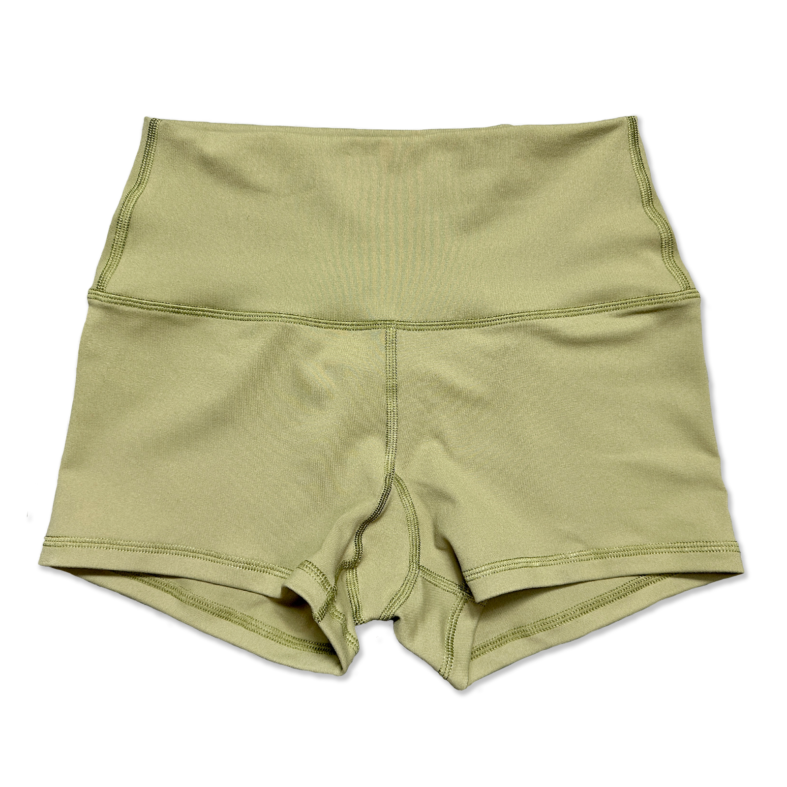 High Waist Booty Shorts - Army - Savage Barbell Apparel