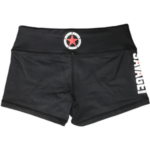 Booty Shorts - Black - Savage Barbell Apparel