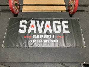 NEW Savage Barbell Banner - 72" x 30" - Savage Barbell Apparel