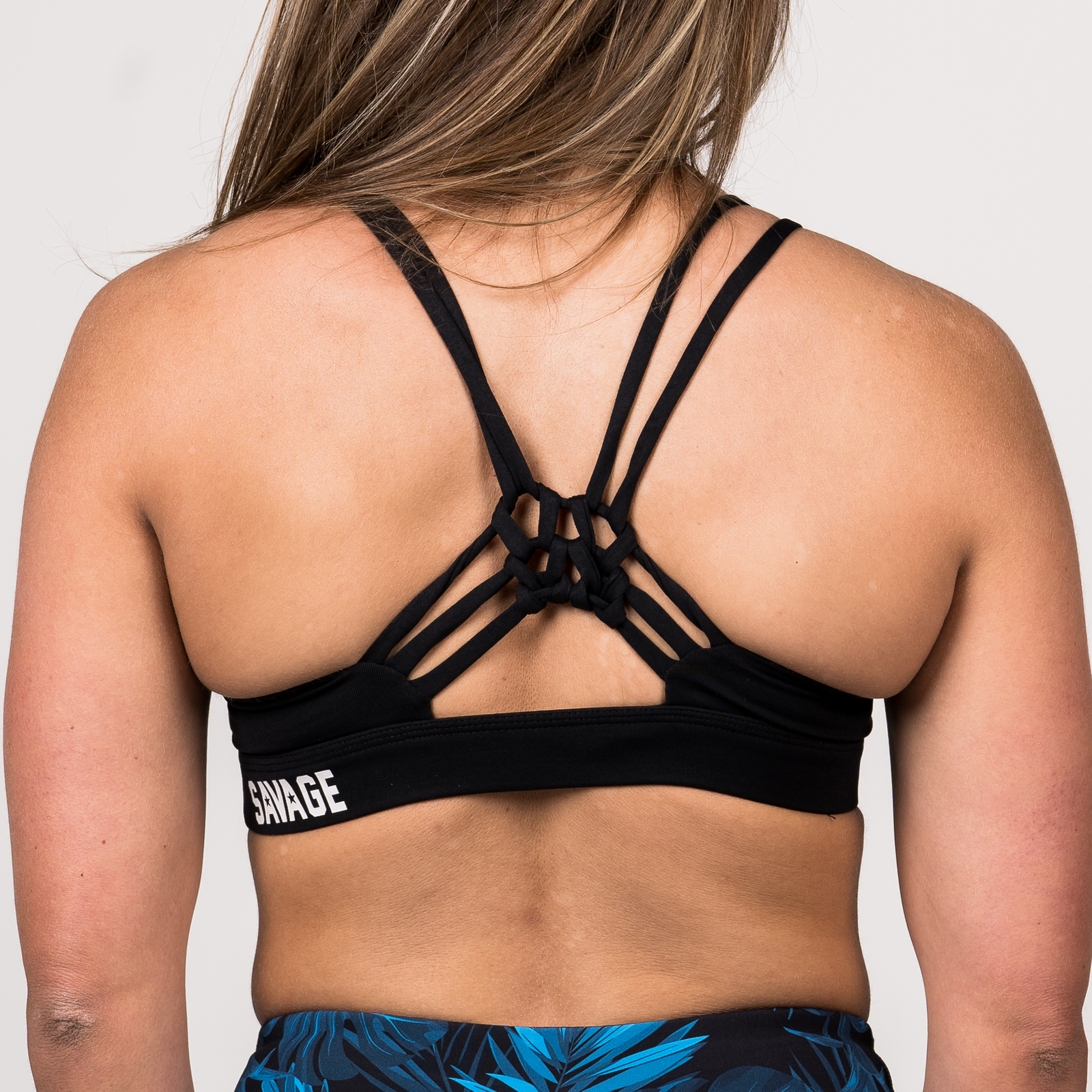 Sports Bra - Knotty Back - Black - Savage Barbell Apparel