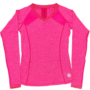 Long Sleeve Active Top - Hot Pink - Savage Barbell Apparel
