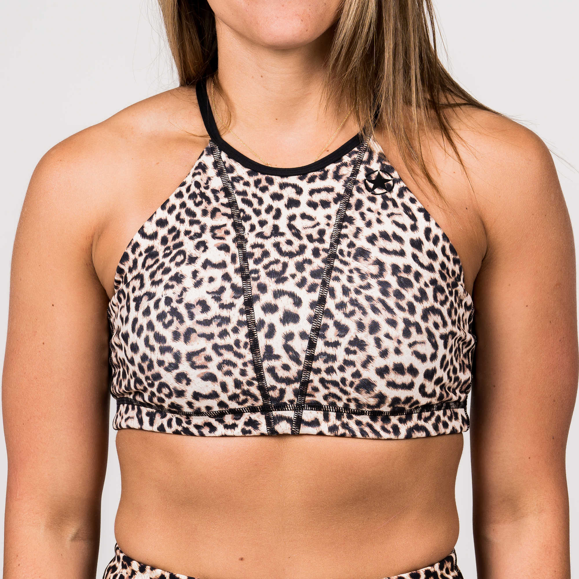 Sports Bra - Web Back - Leopard - Savage Barbell Apparel