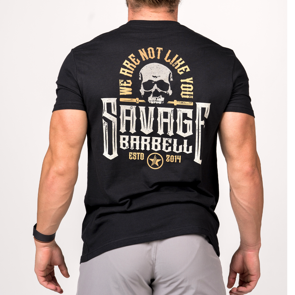Men's T-Shirt - Not Like You - Black - Savage Barbell Apparel