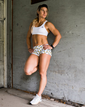 Booty Shorts - Pineapple Express - Savage Barbell Apparel