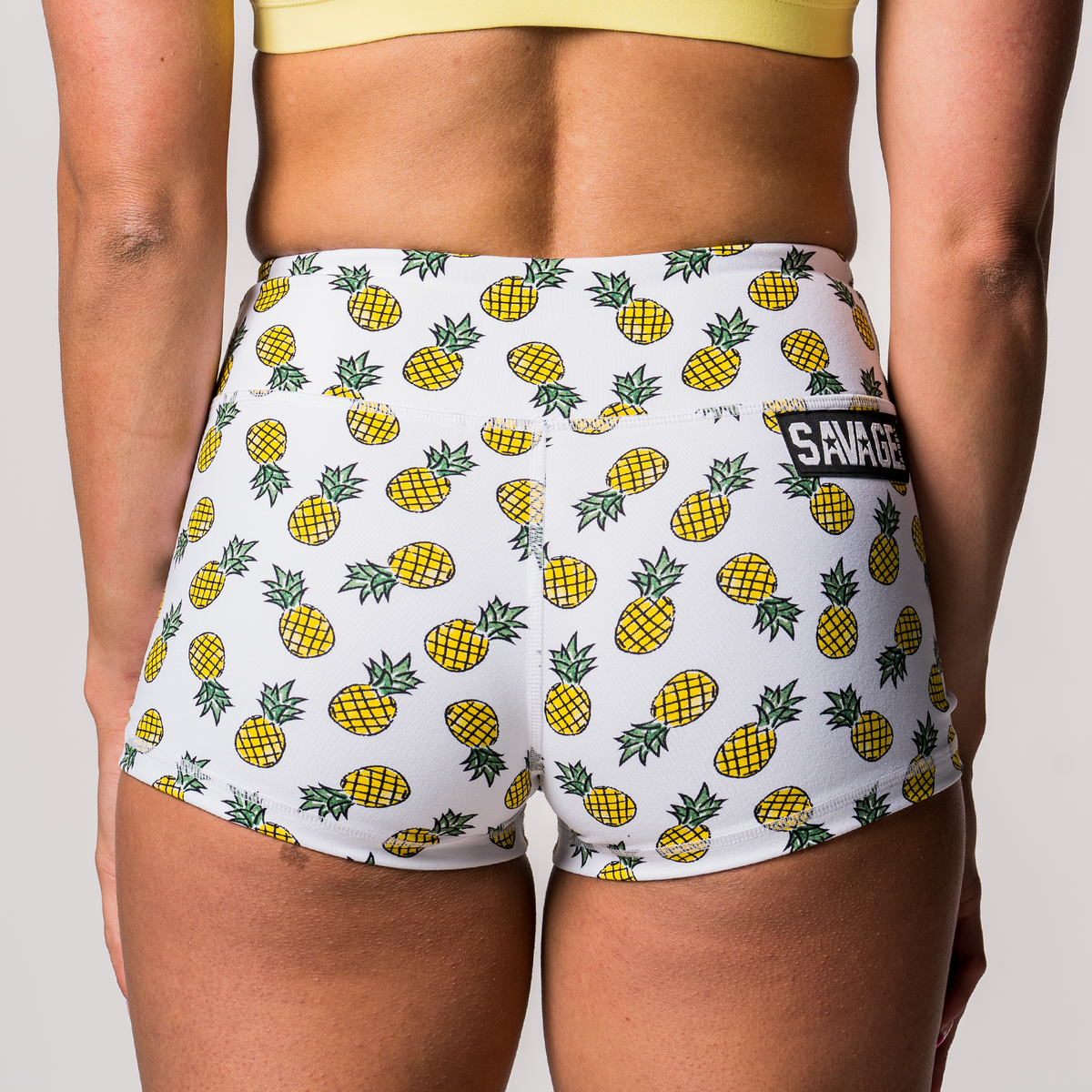 Booty Shorts - Pineapple Express - Savage Barbell Apparel