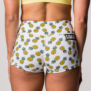 Booty Shorts - Pineapple Express - Savage Barbell Apparel