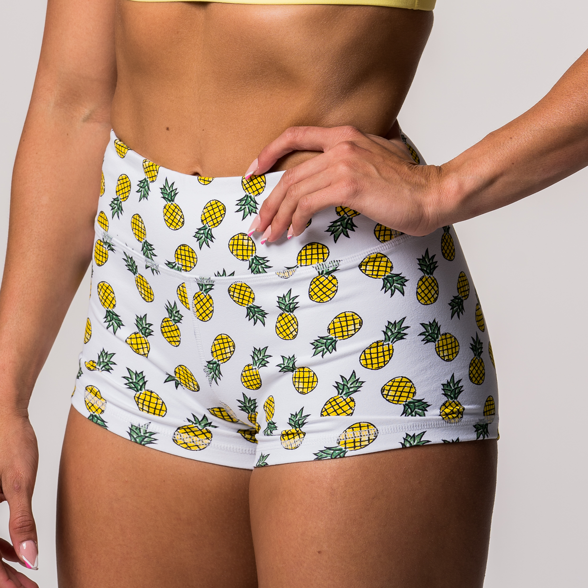 Booty Shorts - Pineapple Express - Savage Barbell Apparel
