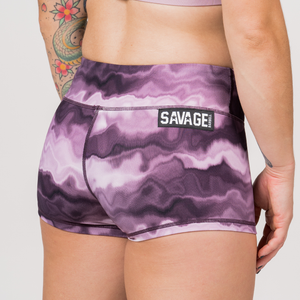 Booty Shorts - Purple Hippie - Savage Barbell Apparel