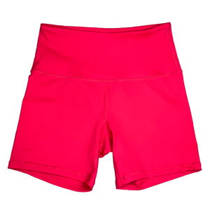 Biker Shorts - Red - Savage Barbell Apparel