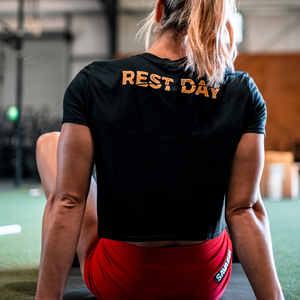 Women's Crop Tee - Rest Day - Savage Barbell Apparel