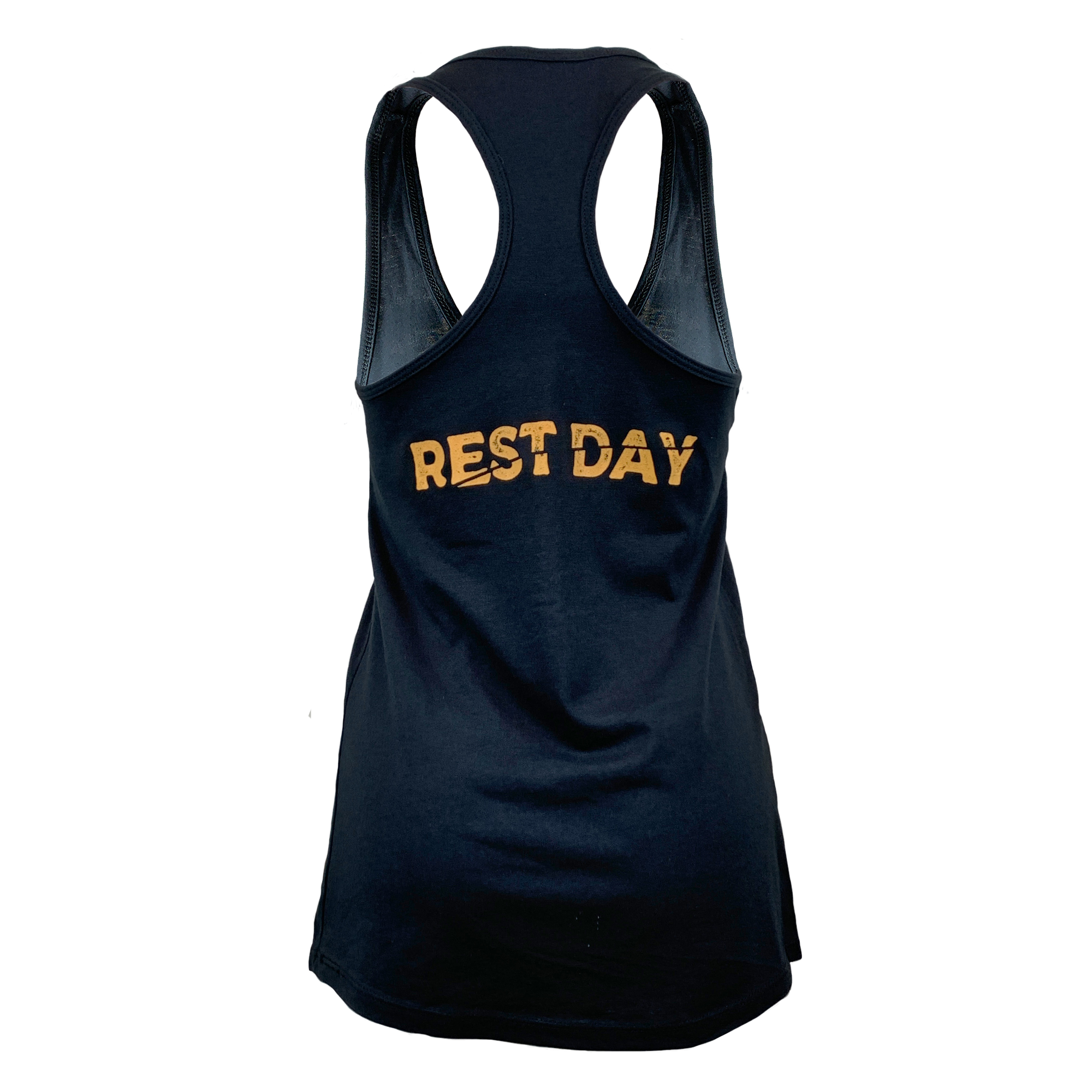 Women's Rest Day Race-Back Tank Top - Black - Savage Barbell Apparel