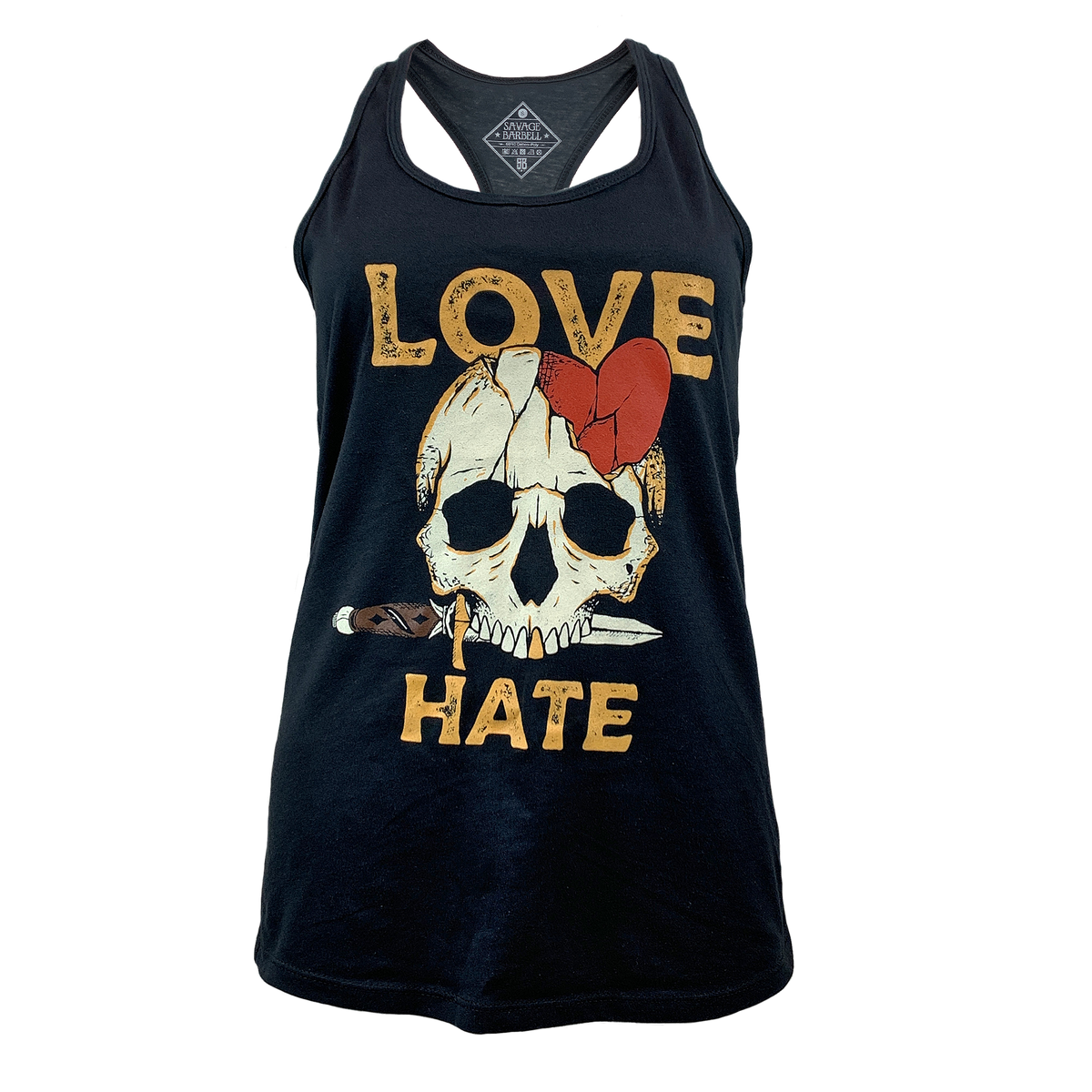 Women's Rest Day Race-Back Tank Top - Black - Savage Barbell Apparel