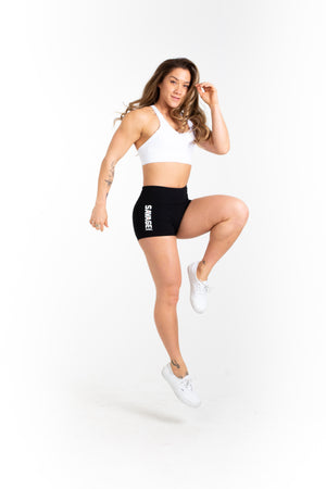 Booty Shorts - Black - Savage Barbell Apparel