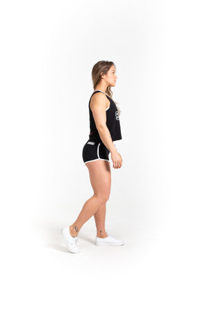 Crop Top - Starry Eyes - Black - Savage Barbell Apparel