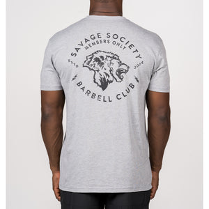 Men's T-Shirt - Savage Society - Grey - Savage Barbell Apparel