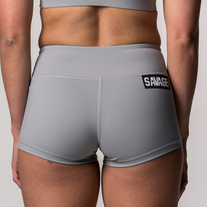 Release Date April 22nd - NEW Classic Booty Shorts - Steel - Savage Barbell Apparel