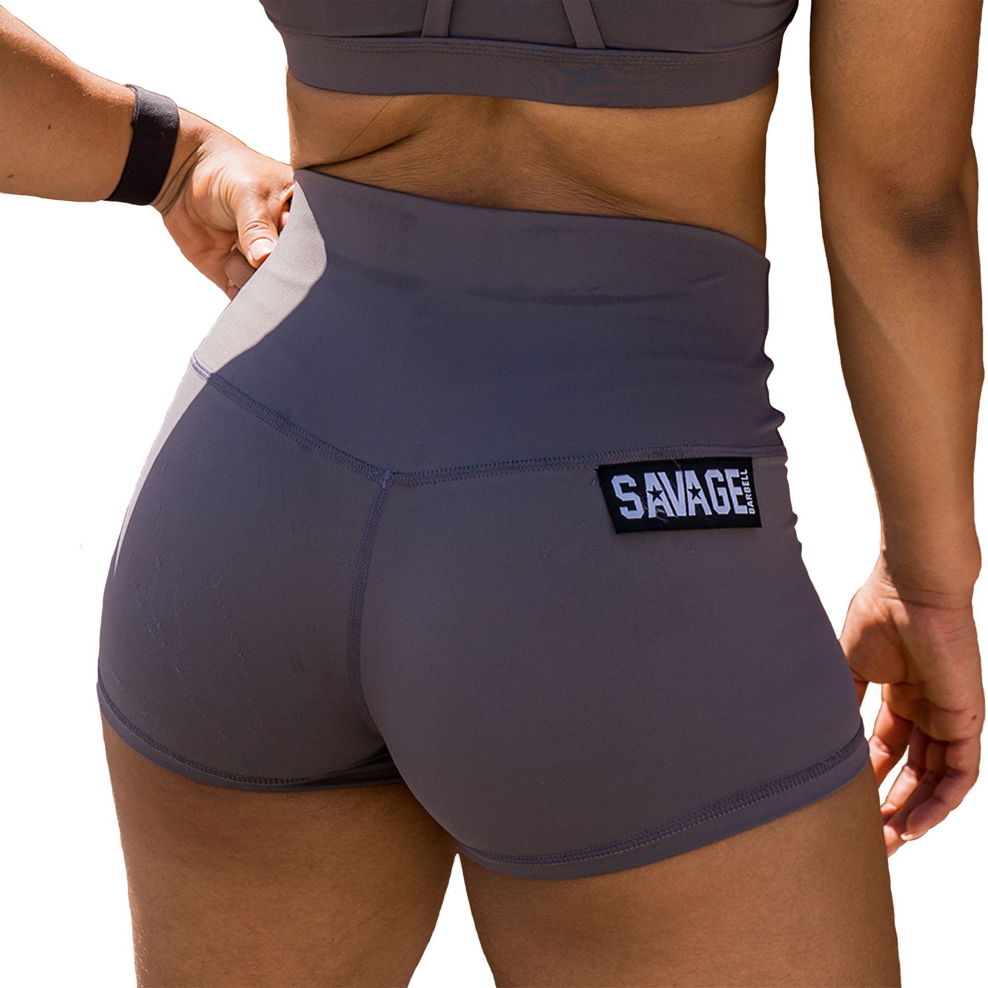 Release Date May 20th - NEW High Waist Booty Shorts - Pepper - Savage Barbell Apparel