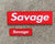 Savage Patch - Mini Red Box - Savage Barbell Apparel