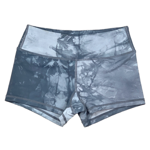 Booty Shorts - Gray Tie Dye - Savage Barbell Apparel