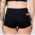 Varsity Booty Shorts - Black - Savage Barbell Apparel