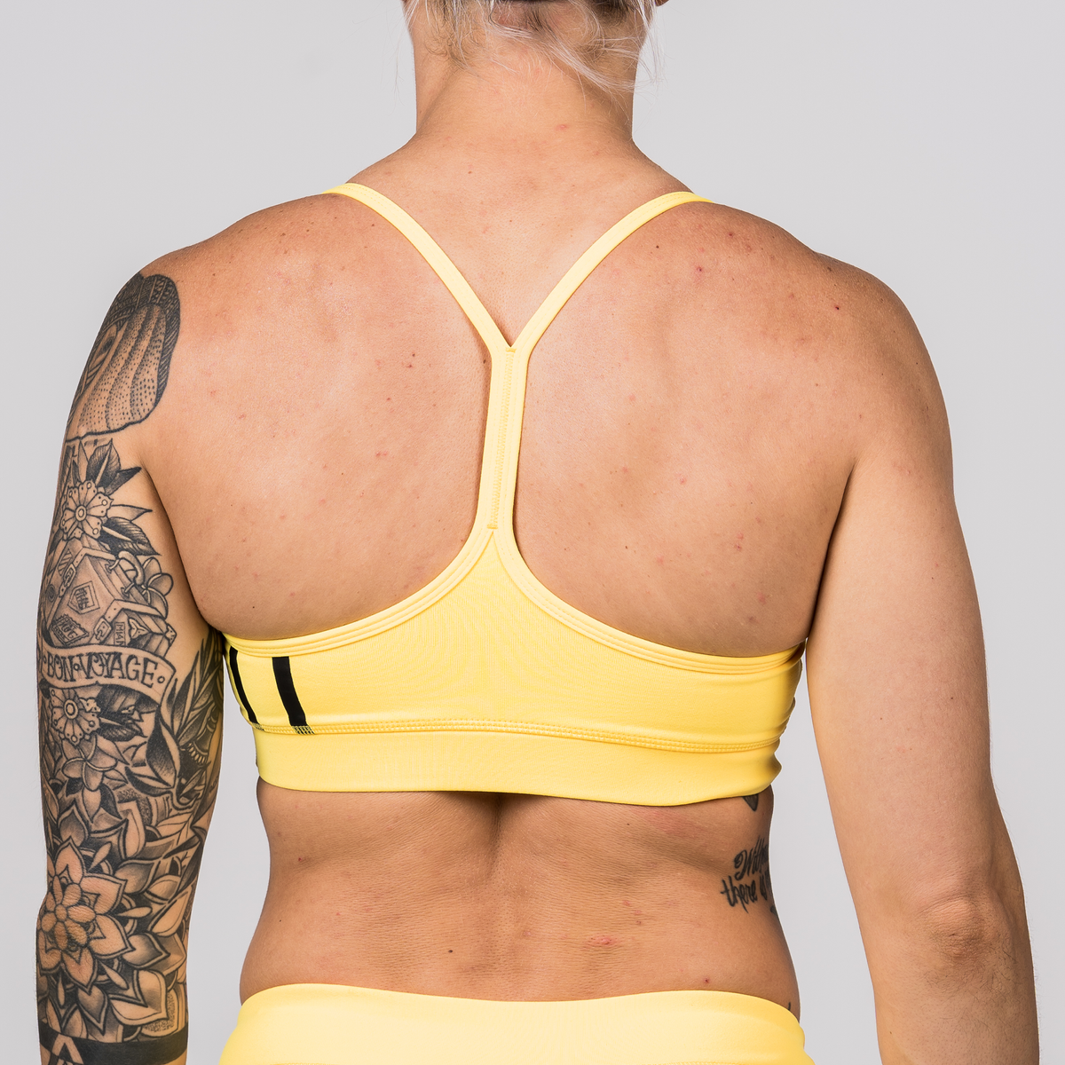 Sports Bra -Viper Squad - Yellow - Savage Barbell Apparel
