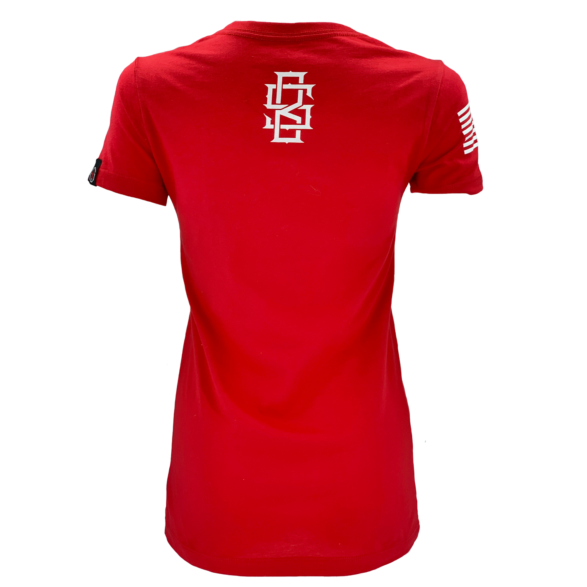 Athena - Red - Savage Barbell Women's T-Shirt - Savage Barbell Apparel