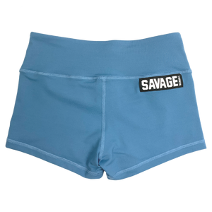Booty Shorts - Blue Steel - Savage Barbell Apparel