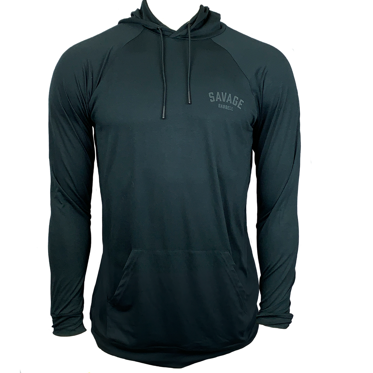 Mens Pull Over Hoodie - Black - Savage Barbell Apparel