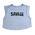 Sleeveless Crop T-Shirt - Killin' It - Savage Barbell Apparel