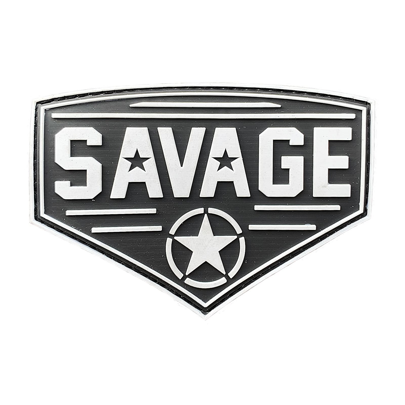 Savage Patch - Diamond - White Star - Savage Barbell Apparel