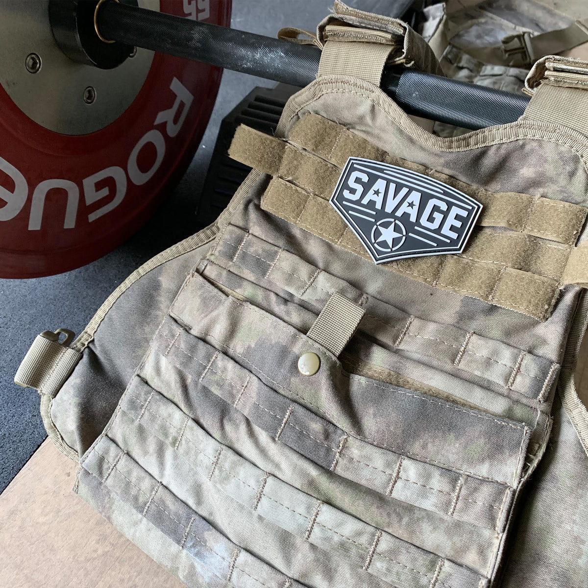 Savage Patch - Diamond - White Star - Savage Barbell Apparel