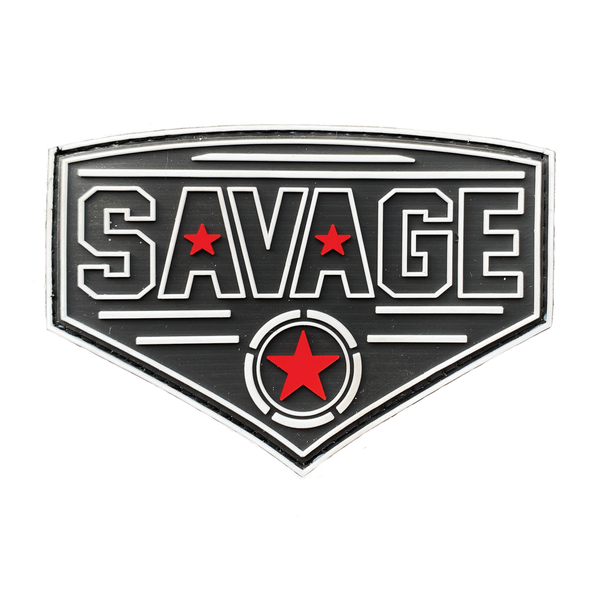 Savage Patch - Diamond - Red Star - Savage Barbell Apparel