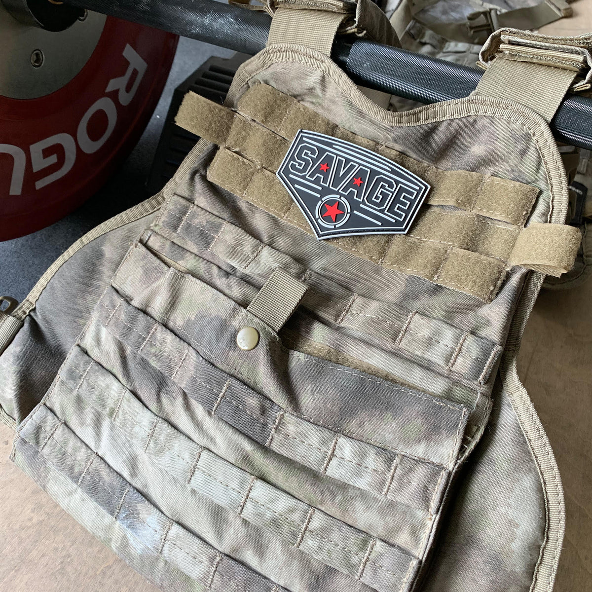 Savage Patch - Diamond - Red Star - Savage Barbell Apparel